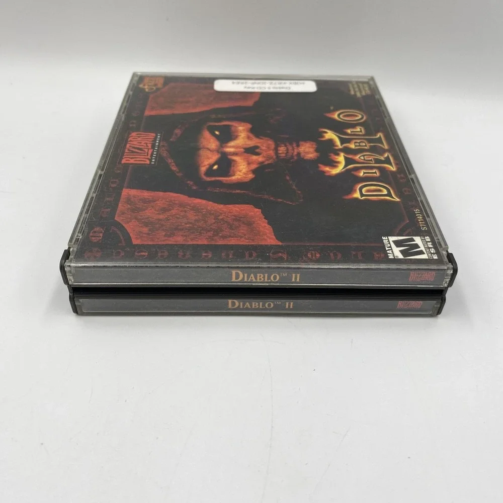 Vintage Diablo II PC Mac‎ CD-ROM 3 Disc Set Blizzard Jewel Case v1.03